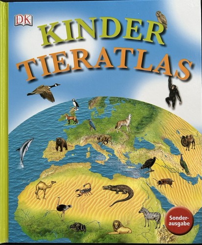 Kinder tieratlas atlas - dk,